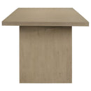 Decker 7-piece 82-inch Rectangular Dining Set Grey and Natural Oak