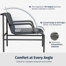 Stylish Four Piece Patio Furniture Set for Outdoor Comfort