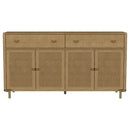 Arini 2-drawer Cane Door Dining Sideboard Server Sand Wash