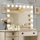 Hollywood Vanity Mirror With Lights 23x18 Aluminum USB Port