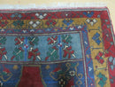 4' X 8' Vintage Handmade Turkish Kazak Pattern Wool Rug Carpet Nice