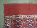 45" X 32" Antique Handmade Bokhara Turkoman Yomud Chuval Wool Rug Soumak NICE