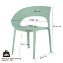4 Piece Set Of Modern Designed Single Chairs With Folding Square Table