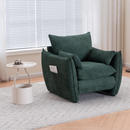 Sharp-Angle Modern Chair - Suitable for a variety of scenarios, this is a stylish single seat for modern spaces Green