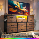 Dresser TV Stand 60 Inch Wide With 11 Drawers Unit