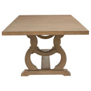 Brockway 7-piece Extension Leaf Dining Set Barley Brown
