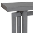 U_STYLE 59.1'' Painted Entryway Table with Pine Veneer,Unique Triple Rectangle Design Console Table with Thick Pine Wood Legs,Extra Long Sofa Table Versatile for Hallway, Living Room,Kitchen