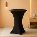 24 Inch Folding Pub Table With Black Height Adjustable