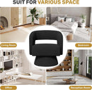 Black ThreeSixty 360 Swivel Armchair Premium Collection