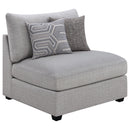 Cambria 6-piece Upholstered Modular Sectional Sofa Grey