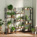 Rustic Brown Four Tier Bookshelf For Home Office Storage