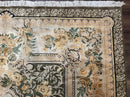 Aubusson Rug 8x10, Very Fine 225 KPSI, Floral, French European Design, Pakistani Carpet