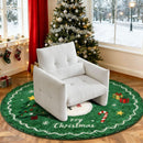 33.9 Inch Sherpa Fabric Upholstered Accent Armchair