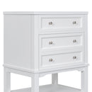 24' Bathroom Vanity With Sink, Bathroom Storage Cabinet with Drawer and Open Shelf, Solid Wood Frame, White (Old Sku:SY999991AAK)