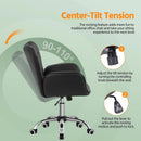 Ergonomic Office Chair 18.7 Inch Wide Seat Black Comfort
