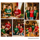 Merry Grandma Retro Christmas T-Shirt, Matching Family Holiday Tee