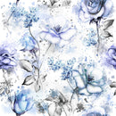 Voguish Blue Flowers Wallpaper Quality
