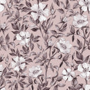 Stylish Beige Wallpaper with Flowers Smart