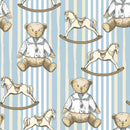 Blue Wallpaper with Bears