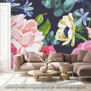Large Floral Pattern Wallpaper