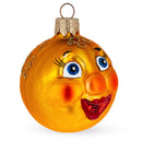 Kolobok, the Folk Tale Hero, Mini Glass Christmas Ornament