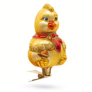 Baby Chick Clip on Glass Christmas Ornament