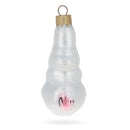 Bunny with Cabbage Glass Christmas Ornament