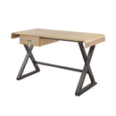 Danton - Executive Writing Desk - Gold Aluminum