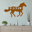 Running Horse Name Sign