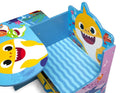 Baby Shark Kids Desk Chair With Storage Bin For Learning
