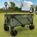 Utility Park Garden Cart Tool Customized Color Folding Camping Trolley Outdoor Picnic Beach Wagon, Green