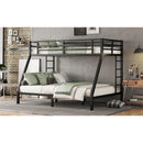 Metal Twin XL over Queen Bunk Bed for Teens and Adults,Space-Saving/Noise Reduced/No Box Spring Needed