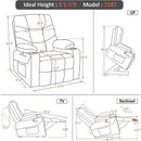 Power Lift Recliner Chair With Extended Footrest For Senior
