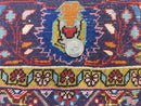 Persian Bidjar Rug 4x6, Handmade Oriental Carpet, Fine Weave, Herati Mahi Pattern, Vintage, Red, 300 KPSI