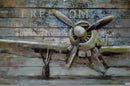Anti Rust Outdoor/Indoor Airplane 3D Painting Wall Art Home Garden Decoration