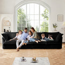 Modern Slipcovered 2-Seat Sofa Couches for Living Room, 2 Seater Sofa, Corduroy Deep Seat Sofa with Upholstered Cushion&Detachable Cover, Comfy Sofa Couch for Small Space, Apartment, Black Corduroy