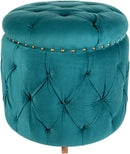 Patriki Teal Ottoman