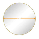 Wall Circular Mirror Metal Framed Mirror Round Vanity Mirror Dressing Mirror, For Bathroom, Living Room, Bedroom Wall Decor