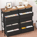 12 Drawer Dresser With Fabric Drawers For Bedroom And Closet Storage