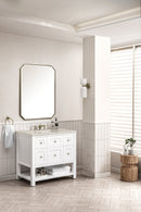 James Martin Breckenridge 36" Single Bathroom Vanity, Bright White
