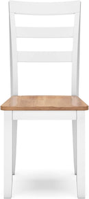 Gesthaven Solid Wood Frame Dining Chair Set White Natural