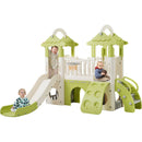 8-1 Toddler Climber and Slide Set,Kids Slide for Toddlers Age 1+, Kids Playground Climber Freestanding Slide Playset with Basketball Hoop, Play Combination for Babies,Indoor& Outdoor