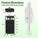Black Oak Dresser With Integrated Charging Station