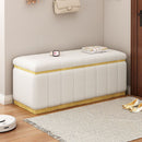 Linen Fabric Upholstered+Solid wood frame Bench with Large Storage Space for the Living Room, Entryway and Bedroom,Beige,( 40"x16"x17" )