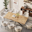 Extendable Wood Dining Table 55 To 70 With Removable Leaves