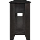 Black Console Table 55In Wide With 3 Drawers And Shelf
