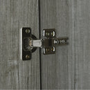 4-Door Wardrobe with Shelves, Drawers, and Full-Length Mirror, Gray