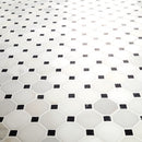 Arabescato Carrara Octagon 12" x 12" Honed Marble Mesh-Mounted Mosaic Tile 2" Octagon- MSI Collection