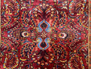 Persian Lilihan Rug 5x6, Red, Floral, Antique Persian Carpet