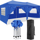 10'x20' Folding Canopy with 6 Removable Sidewalls Outdoor Event Shelter UPF 50+ Gazebo Portable Tents for Parties Beach Camping Wedding EZ Pop Up Canopy